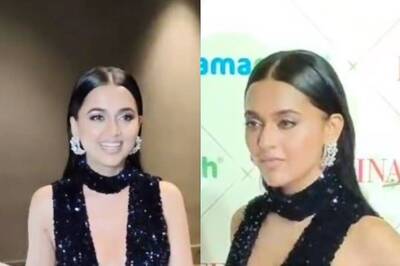 Tejasswi Prakash Arrives in Her New Audi to Accept Award, Steals the Show in Black Gown With Plunging Neckline