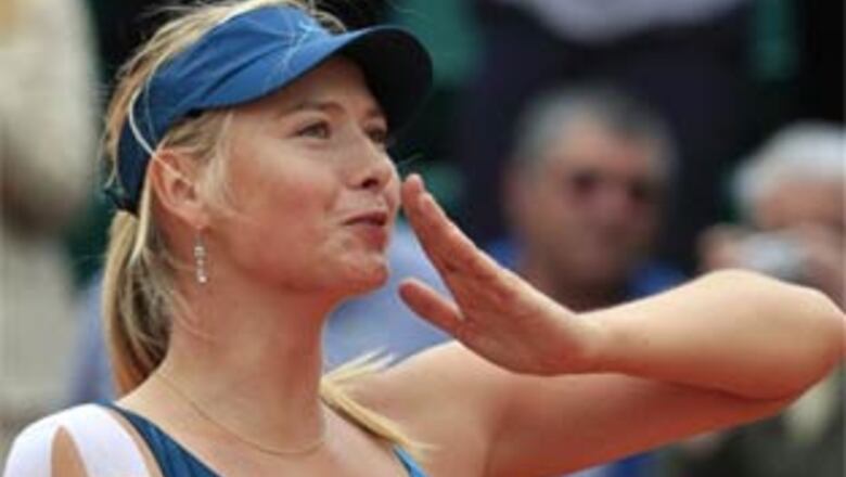 French Open: Sharapova, Nadal advance; Safin loses