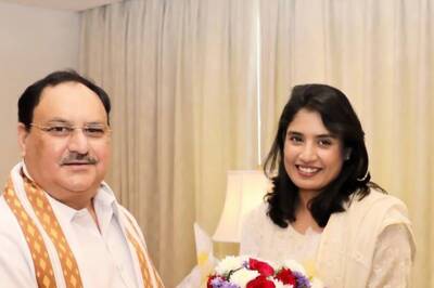 Former India Women's Team Captain Mithali Raj Meets BJP National President JP Nadda